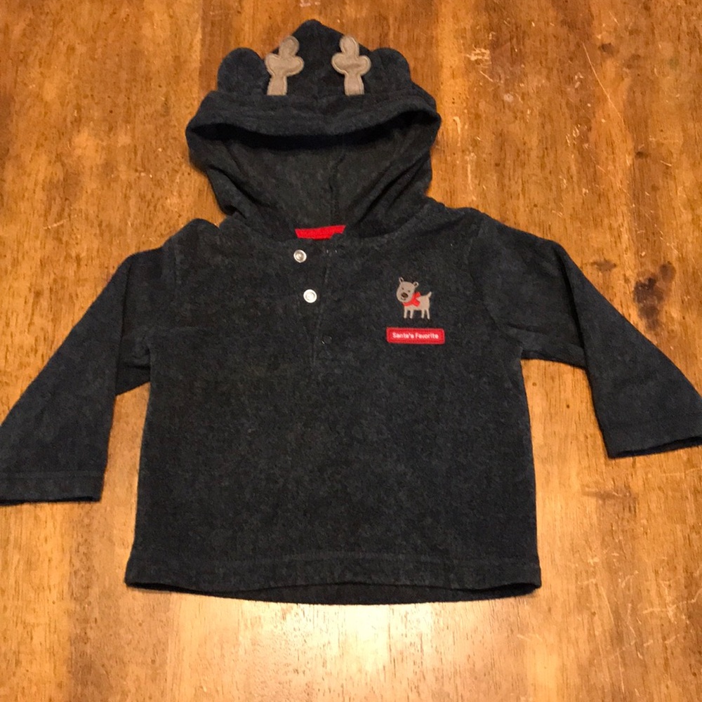 Carter's fleece Christmas pullover jacket